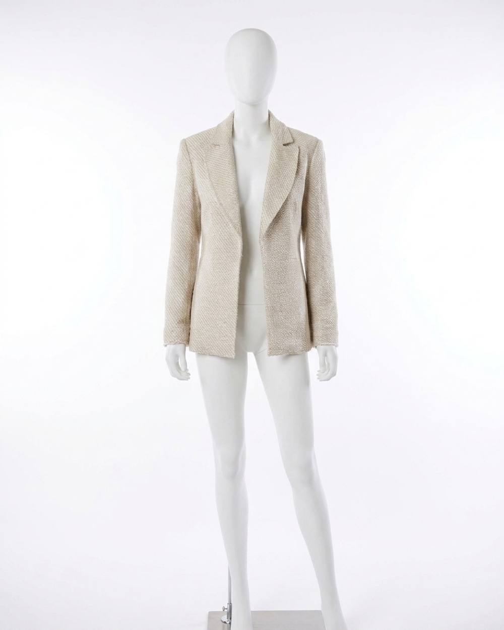 NEW FINLEY tweed baxter jacket in white